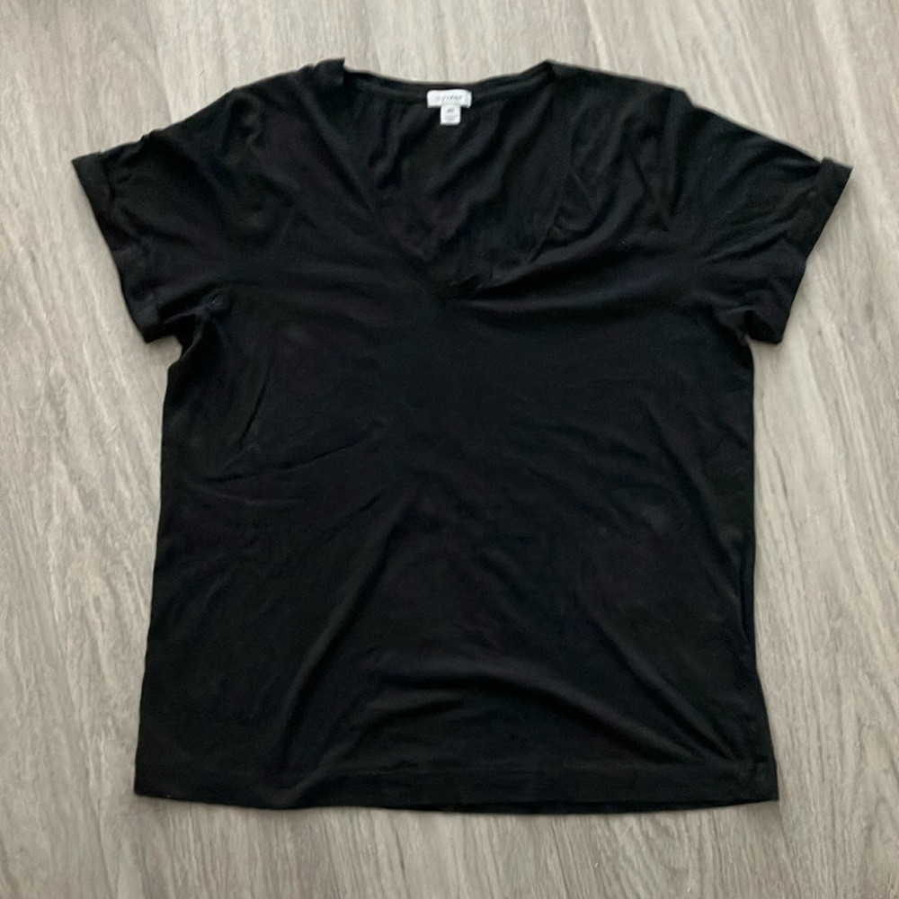 Cuyana Black Pima Cotton Tee T-Shirt